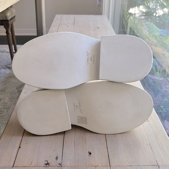 Marsèll Macron Calf Length 80mm White Platform Chelsea Boots Size 37.5 IT US 7 - Picture 10 of 12